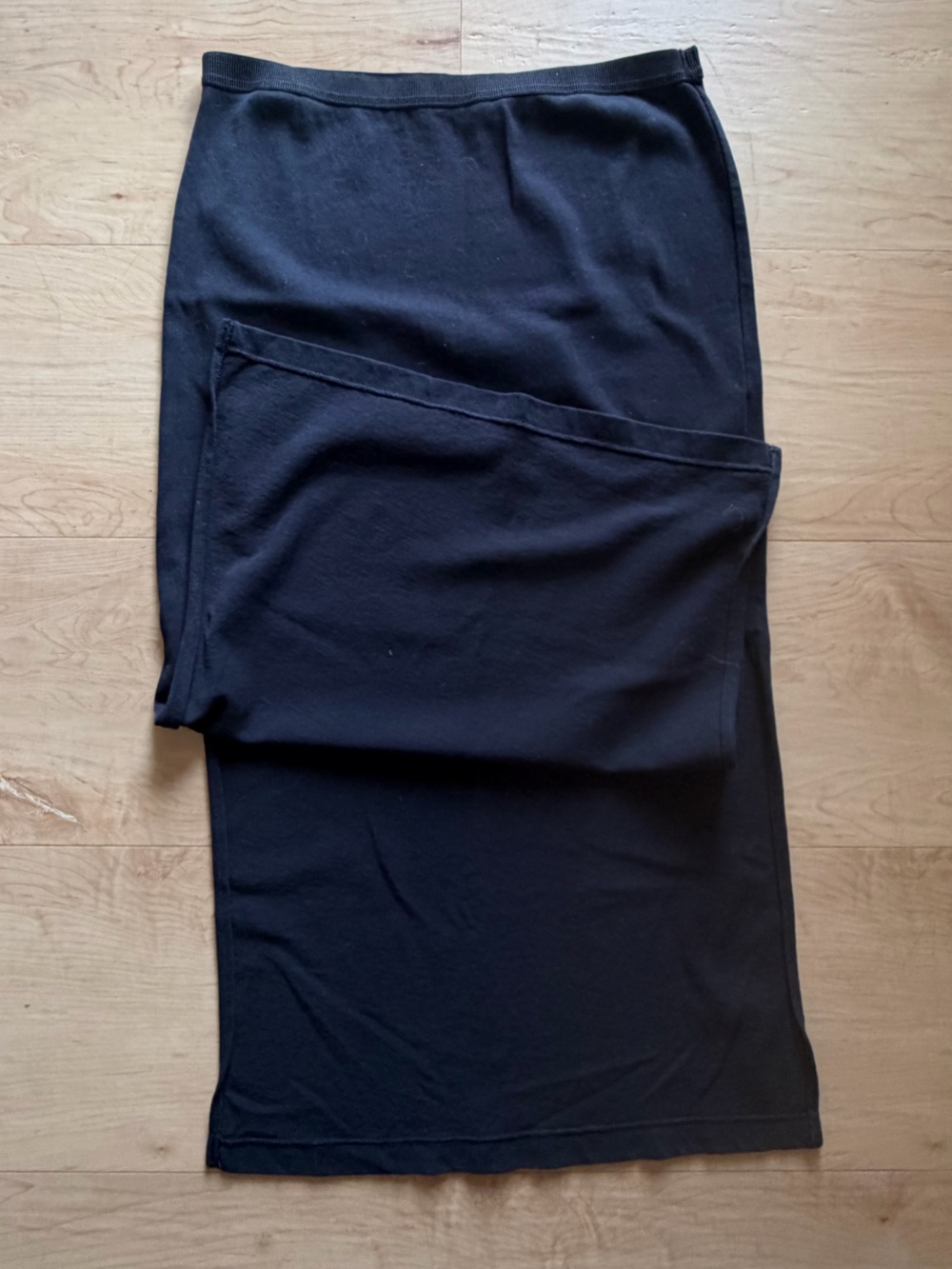 Gap factory Black Women's King Skirt - Classic Knit Double Slit Skirt
